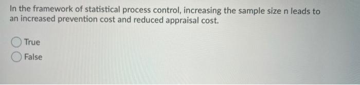 In the framework of statistical process control,