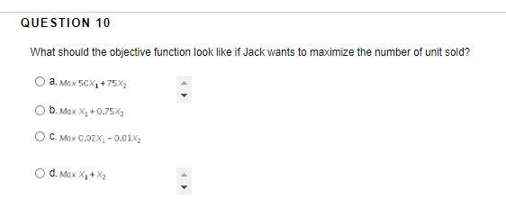 QUESTIONS Question 8-10 Jack owns a retail