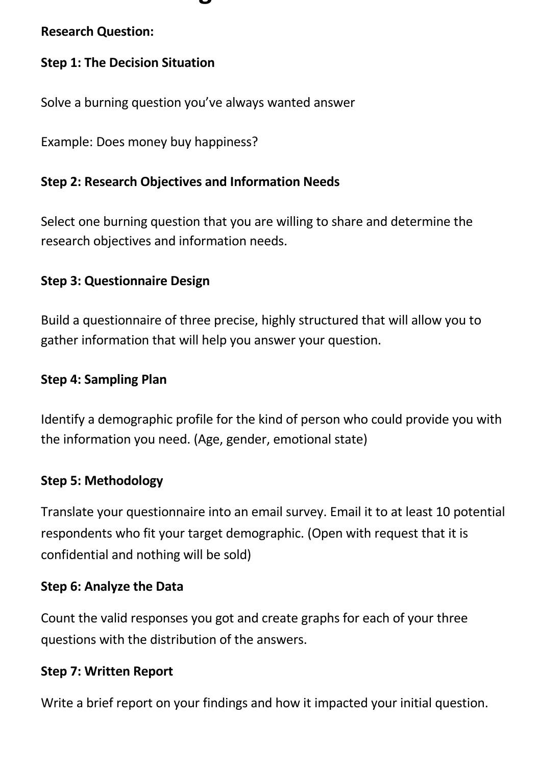 Please answer question no 4, 5 ,6, 7 Research
