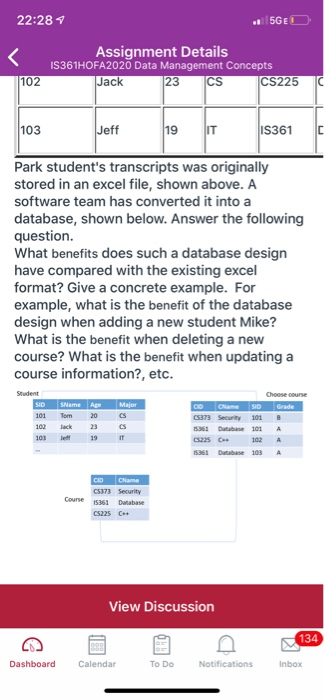 Park student's transcripts was originally stored