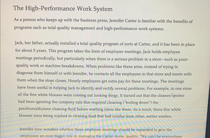 Read the Continuing Case at the end of Chapter 3