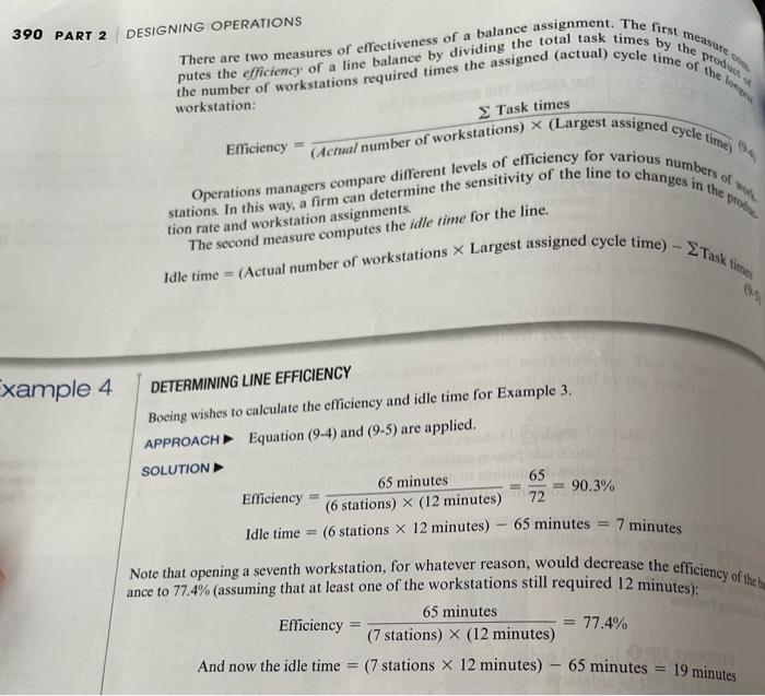 Use these equations to solve the efficiency