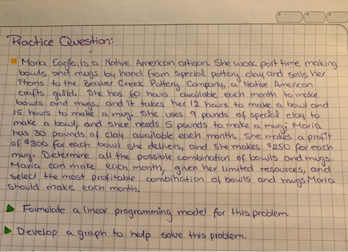 Practice Question: - Maria Eagle, is a Native