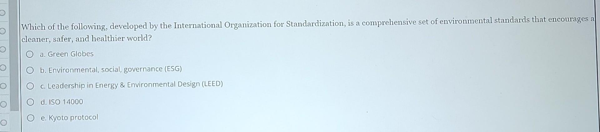 Which of the following business practices show a