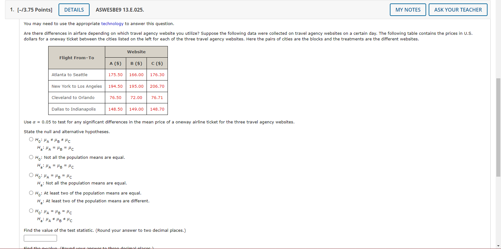 1. [-/3.75 Points] DETAILS ASWESBE9 13.E.025. MY