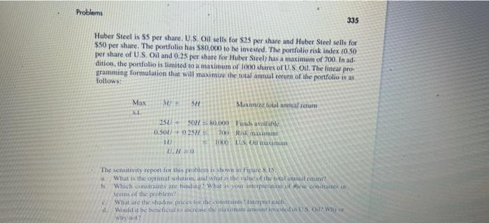 how to solve using excel solver Problems 335