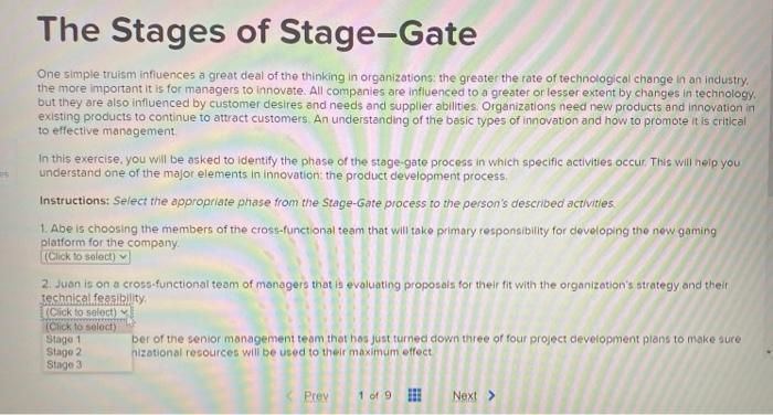 The Stages of Stage-Gate One simple truism