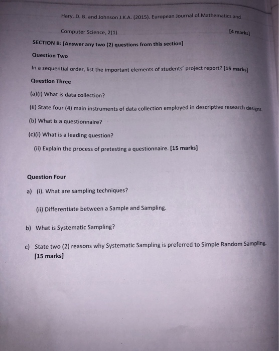 IONS 2015/2016 ACADEMIC YEAR (EVENING) JUNE 2016