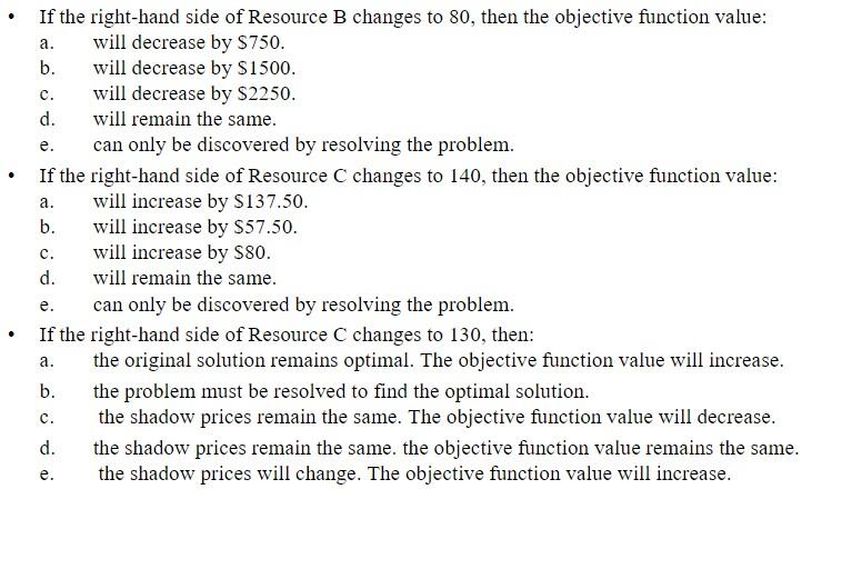 Assignment X The following 12Questions refer to