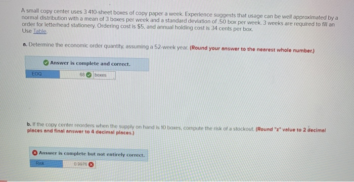 please help on B A small copy center uses 3