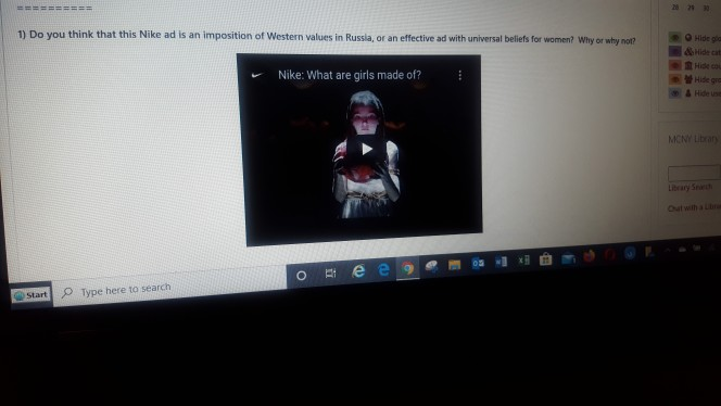 ========== 1) Do you think that this Nike ad is