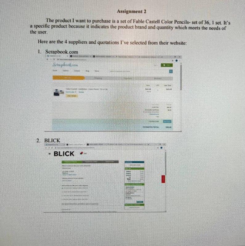 screen shots of example. You are going to