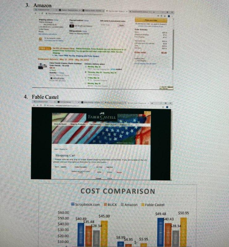 screen shots of example. You are going to