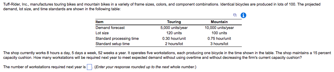 The shop currently works 8 hours a day, 5 days a