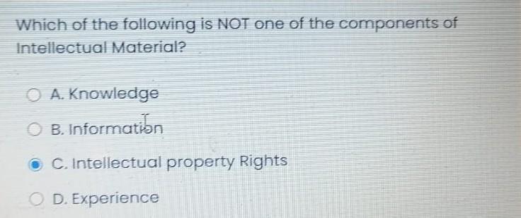 please faster Which of the following is NOT one