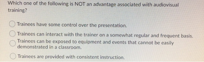 Which one of the following is NOT an advantage