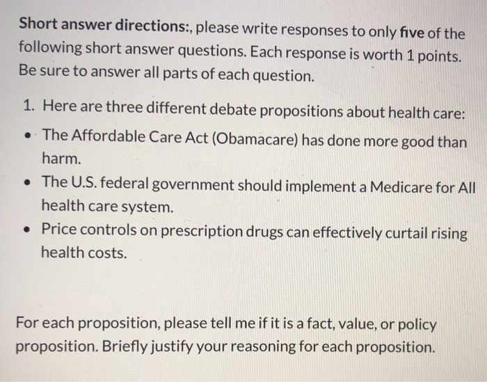 PLEASE HELP Short answer directions:, please