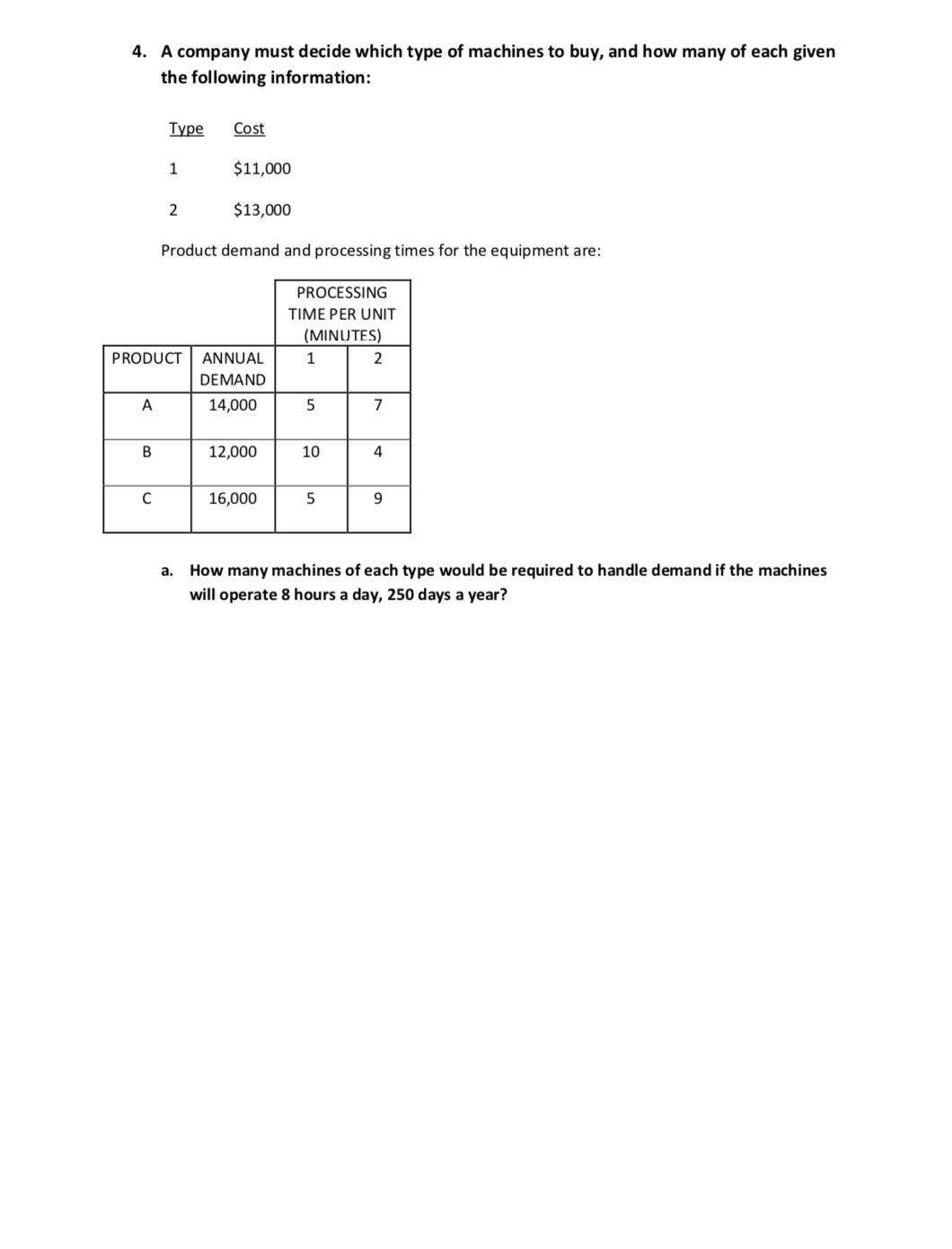 3. A small firm produces and sells cameras in 10