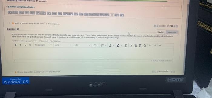 Remaining Time: 16 minutes, 29 seconds. Question