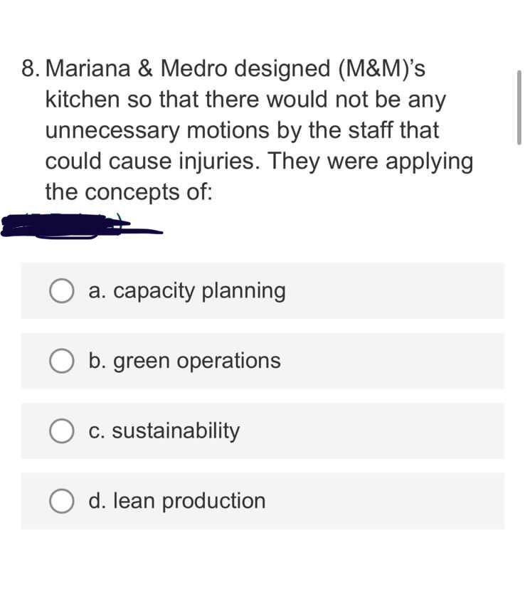 Please I need 1 line explanation for each answer