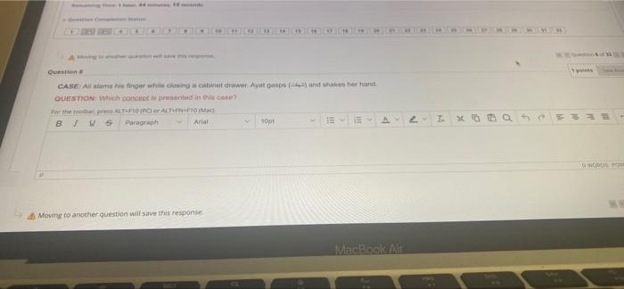 **** SKAKA Question a CASE: All slams his finger