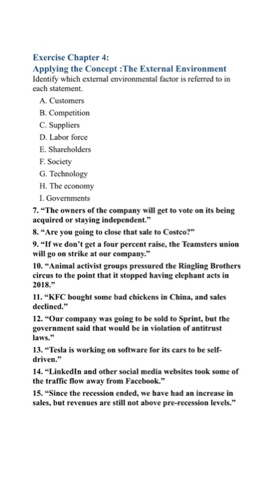 Exercise Chapter 4: Applying the Concept :The