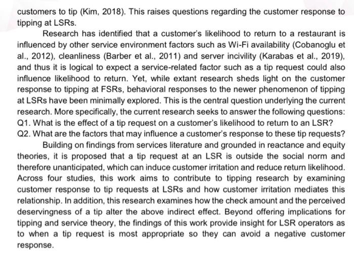 TASK C: Based on the Introduction Section of a