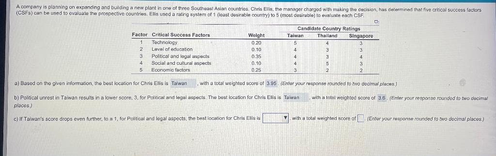 I need help with C, please show your work. A