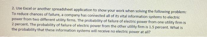 2. Use Excel or another spreadsheet application