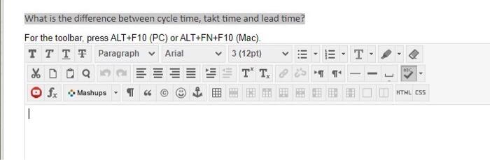 What is the difference between cycle time, takt