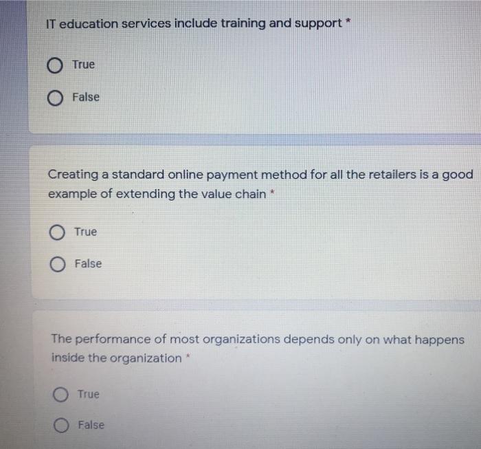 IT education services include training and