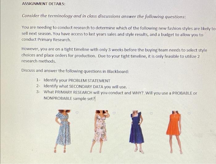 ASSIGNMENT DETAILS: Consider the terminology and