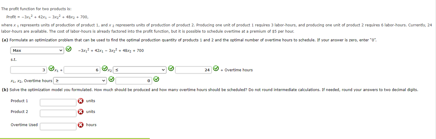 Please show steps in solver thank you! The profit
