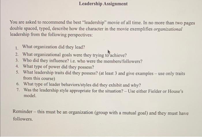 Note- In doing this assignment, make sure that