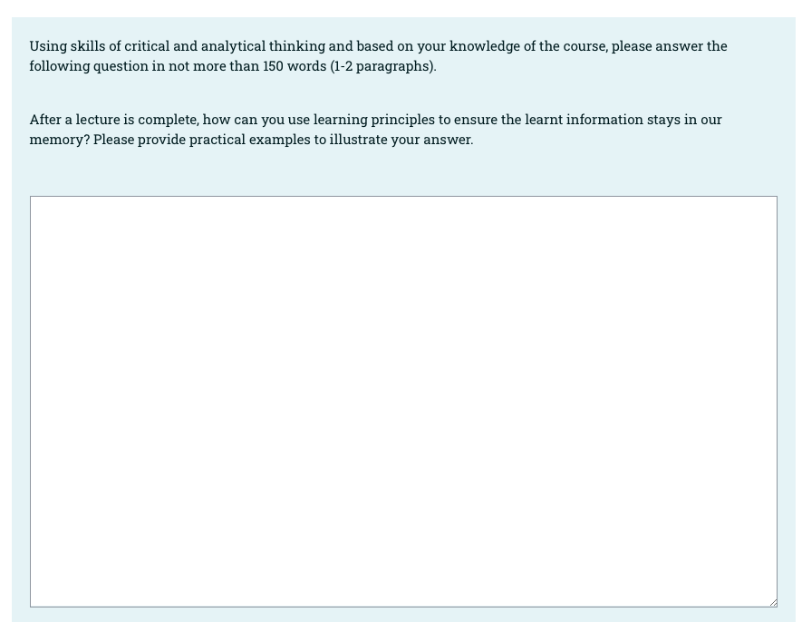 Using skills of critical and analytical thinking