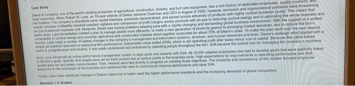 Case Study Deere & Company, one of the world's