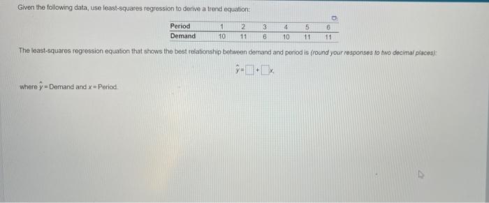 Q2: What is your estimate on the demand in period