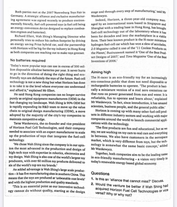 Wah Shing Toys (Adapted from 'Eco-friendly toys