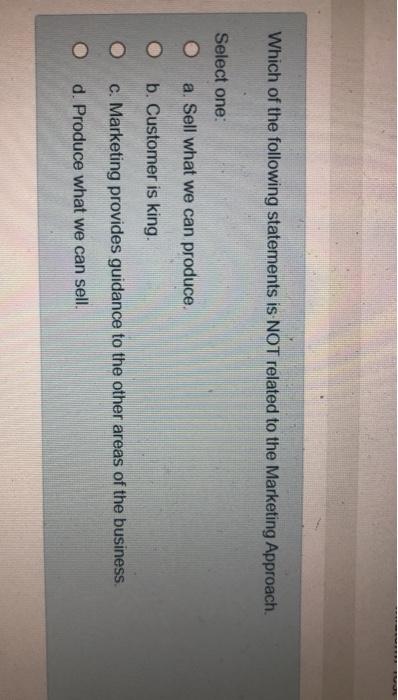 4 Which of the following statements is NOT