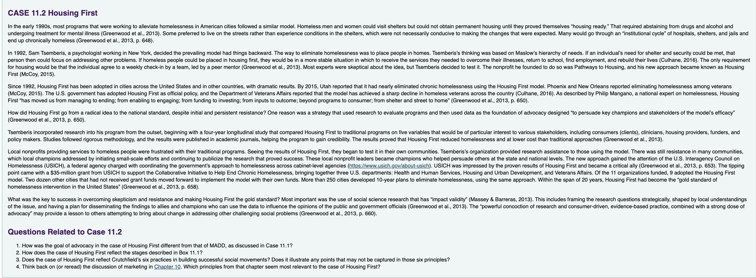 Please label and answer all questions. CASE 11.2