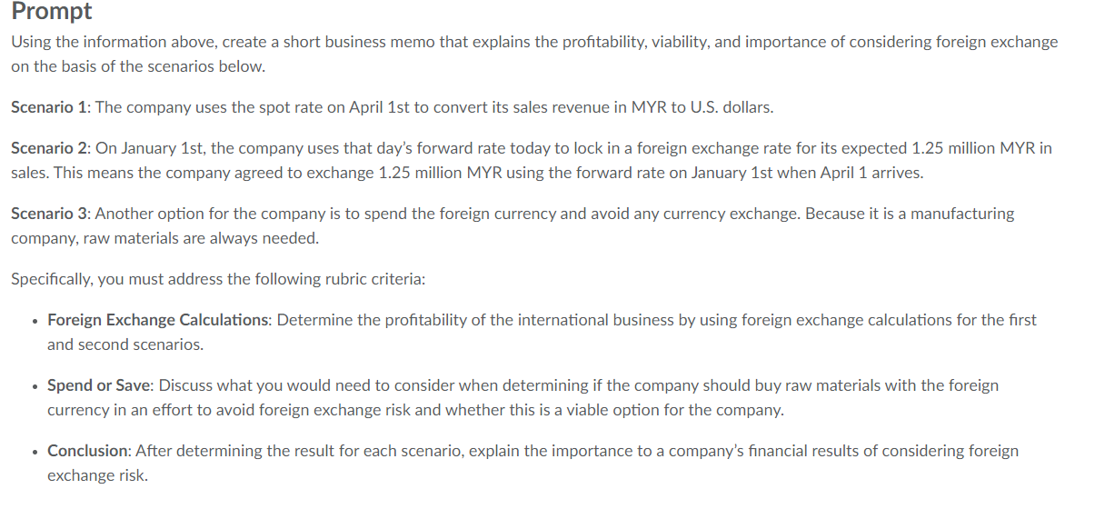 Uverview Foreign exchange impacts the