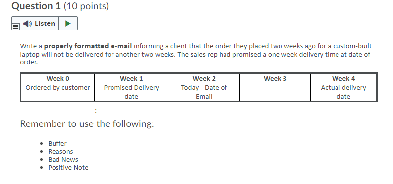 write an formal email as asked in the picture