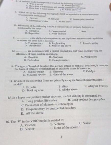 Q13) the type of board of directors that permits