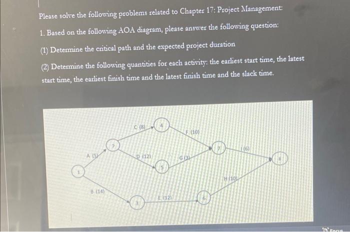 Please solve the following problems related to