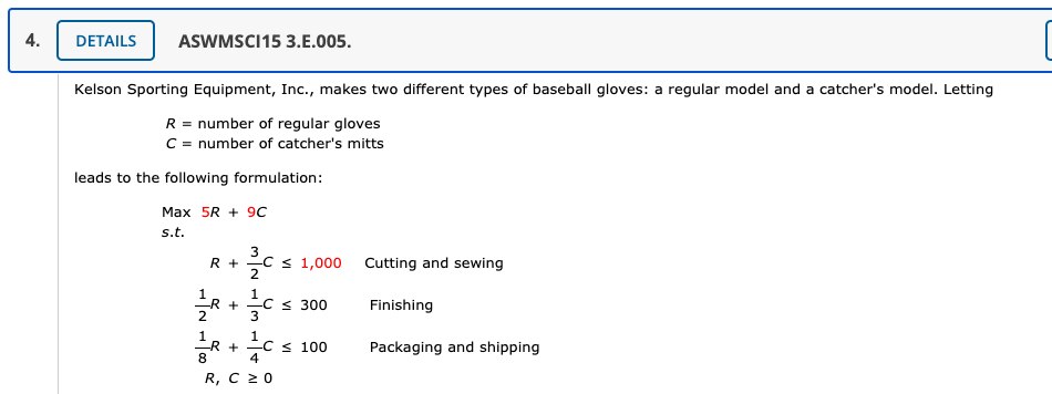 Module 2: LP Sensitivity Analysis (QUESTION 4)