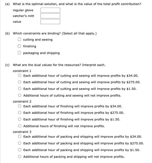 Module 2: LP Sensitivity Analysis (QUESTION 4)