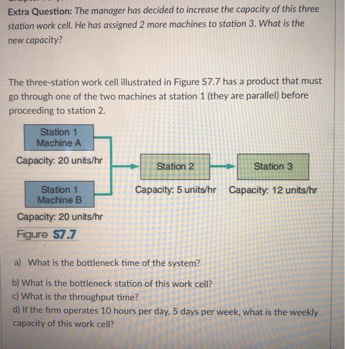 Extra Question: The manager has decided to