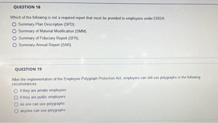 Which of the following is not a required report