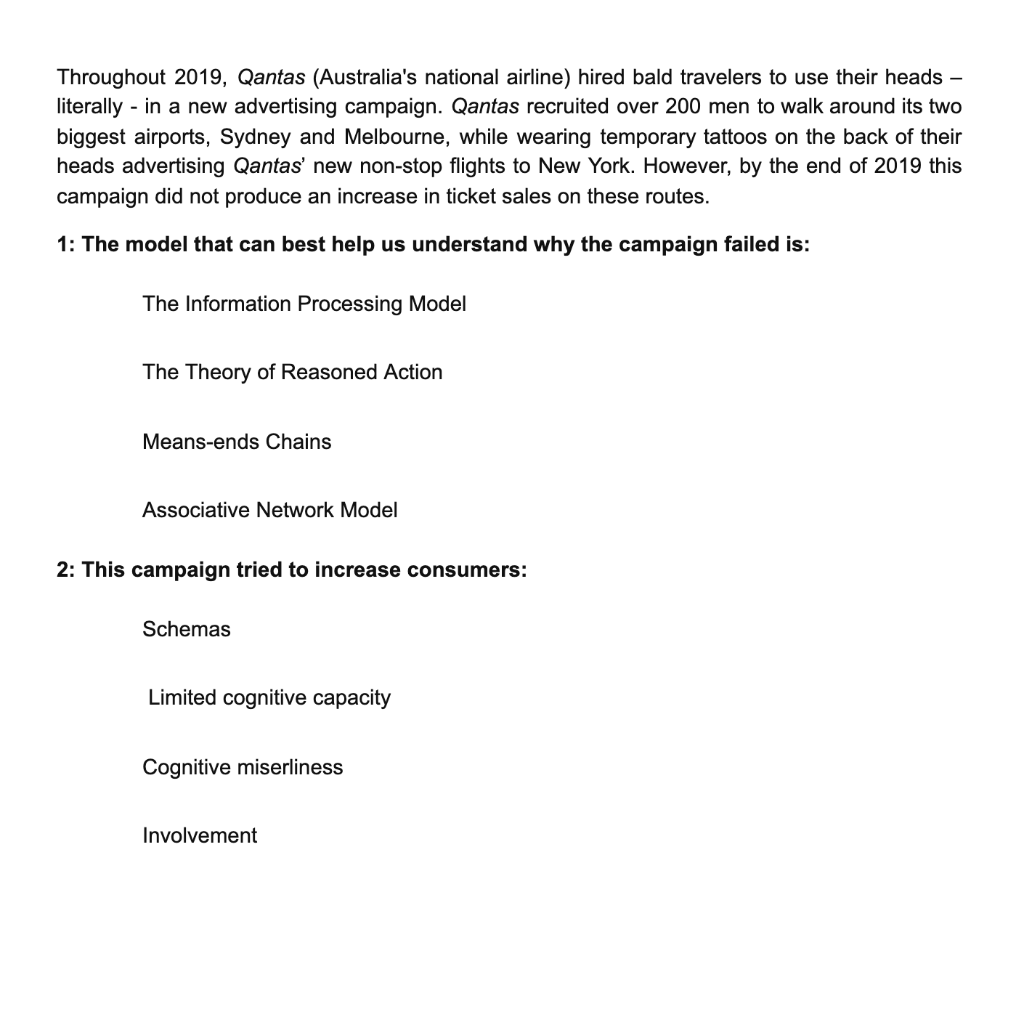 This campaign tried to increase consumers: