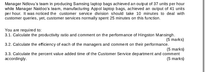 Please help me calculate 3.3. According to the